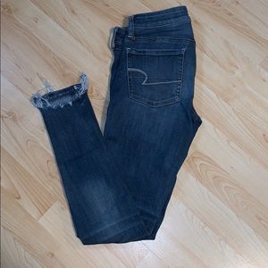 American Eagle Fringed Jeans